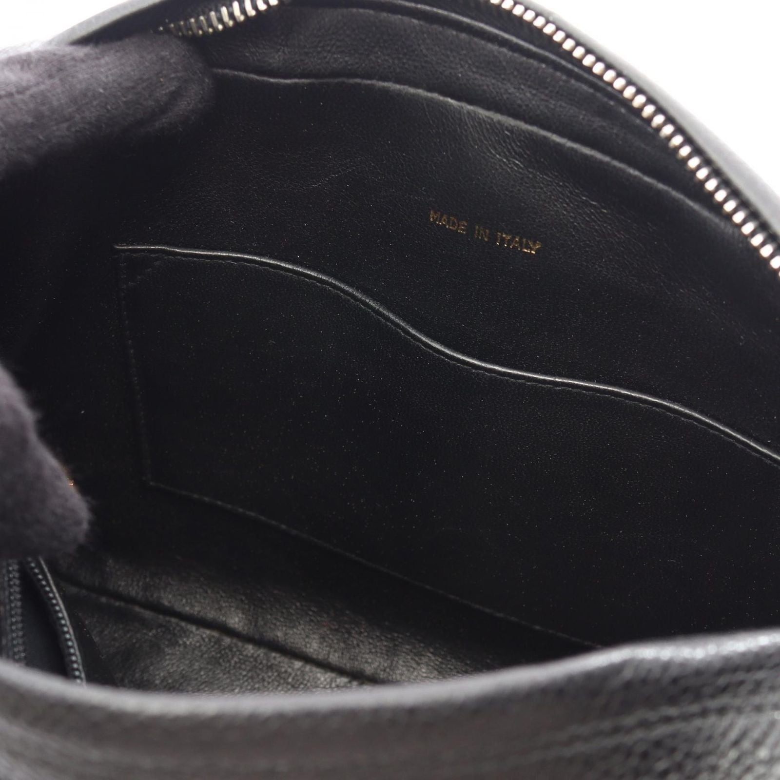 Chanel Shoulder Bag CC Logo Black Leather CC Chain — view 9