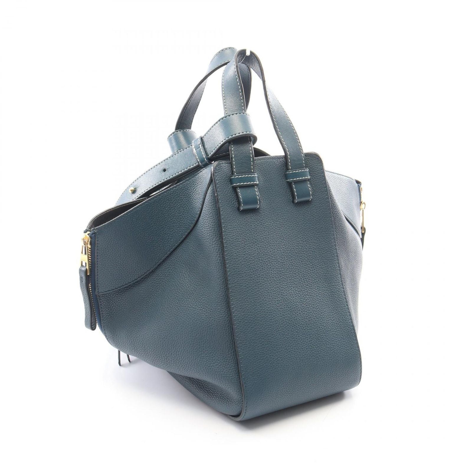 Loewe Handbag Hammock Small 2-Way Blue Leather — view 2