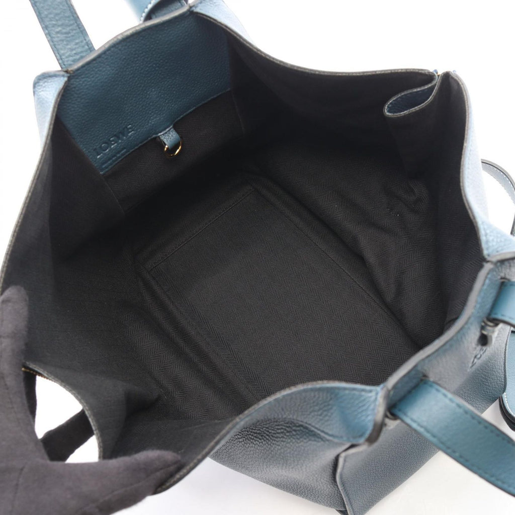 Loewe Handbag Hammock Small 2-Way Blue Leather — view 3