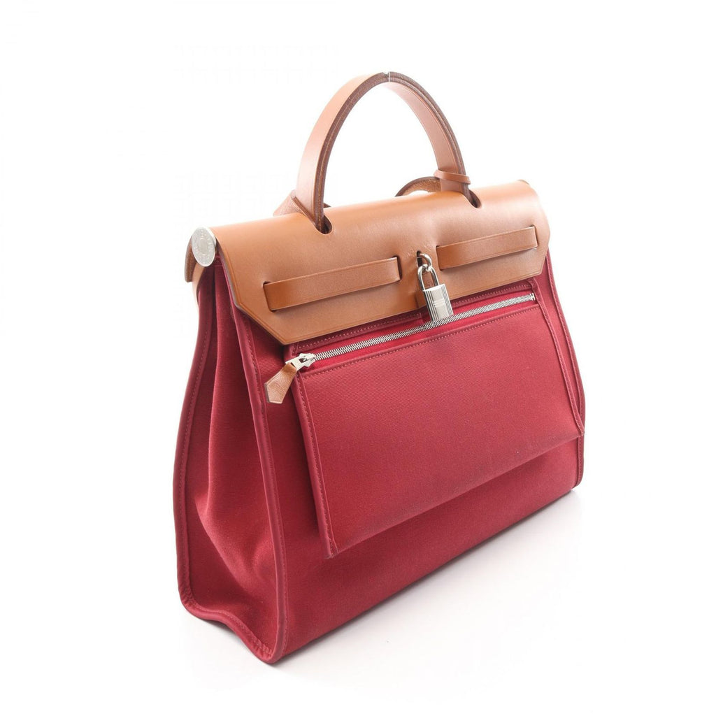 Hermes Handbag Herbag Zip PM Ruby Natural 2-Way — view 2