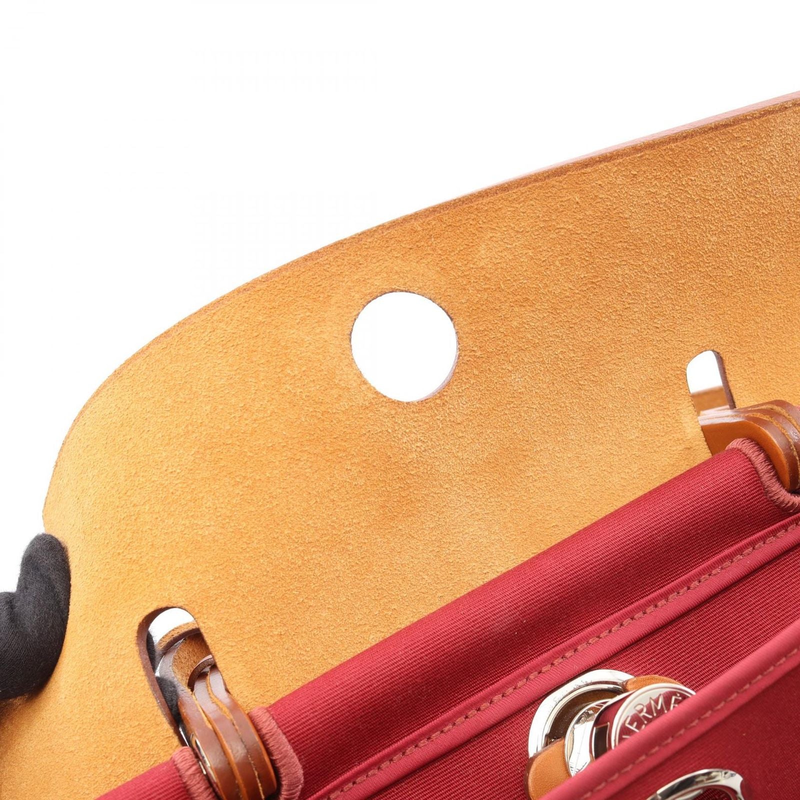 Hermes Handbag Herbag Zip PM Ruby Natural 2-Way — view 7