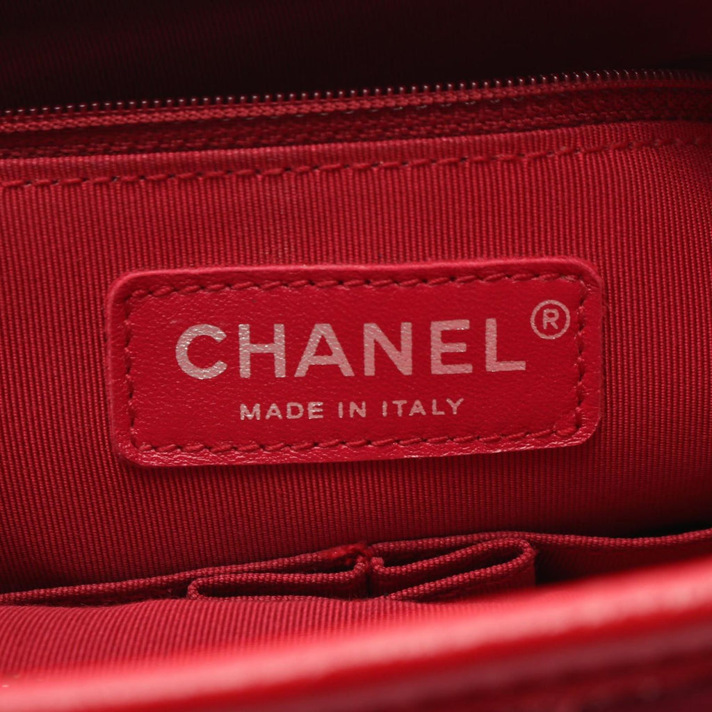 Chanel Shoulder Bag Gabriel de Large Hobo Wine Red Navy Leather Chain — view 4