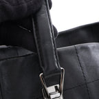 Chanel Tote Choco Bar Black Lambskin — view 8