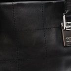 Chanel Tote Choco Bar Black Lambskin — view 7
