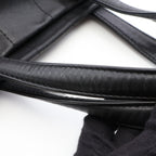 Chanel Tote Choco Bar Black Lambskin — view 6