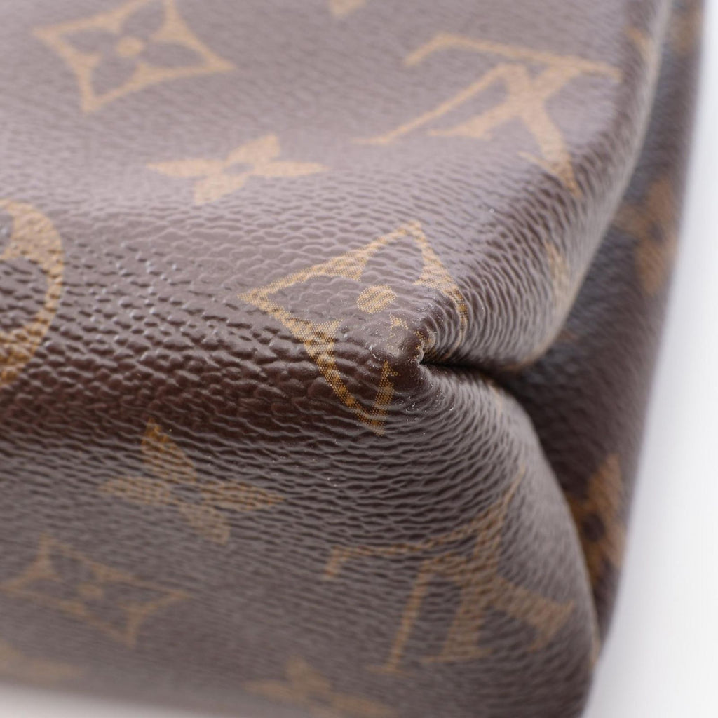 Louis Vuitton Shoulder Bag Saint Placide Noir Canvas Leather — view 9