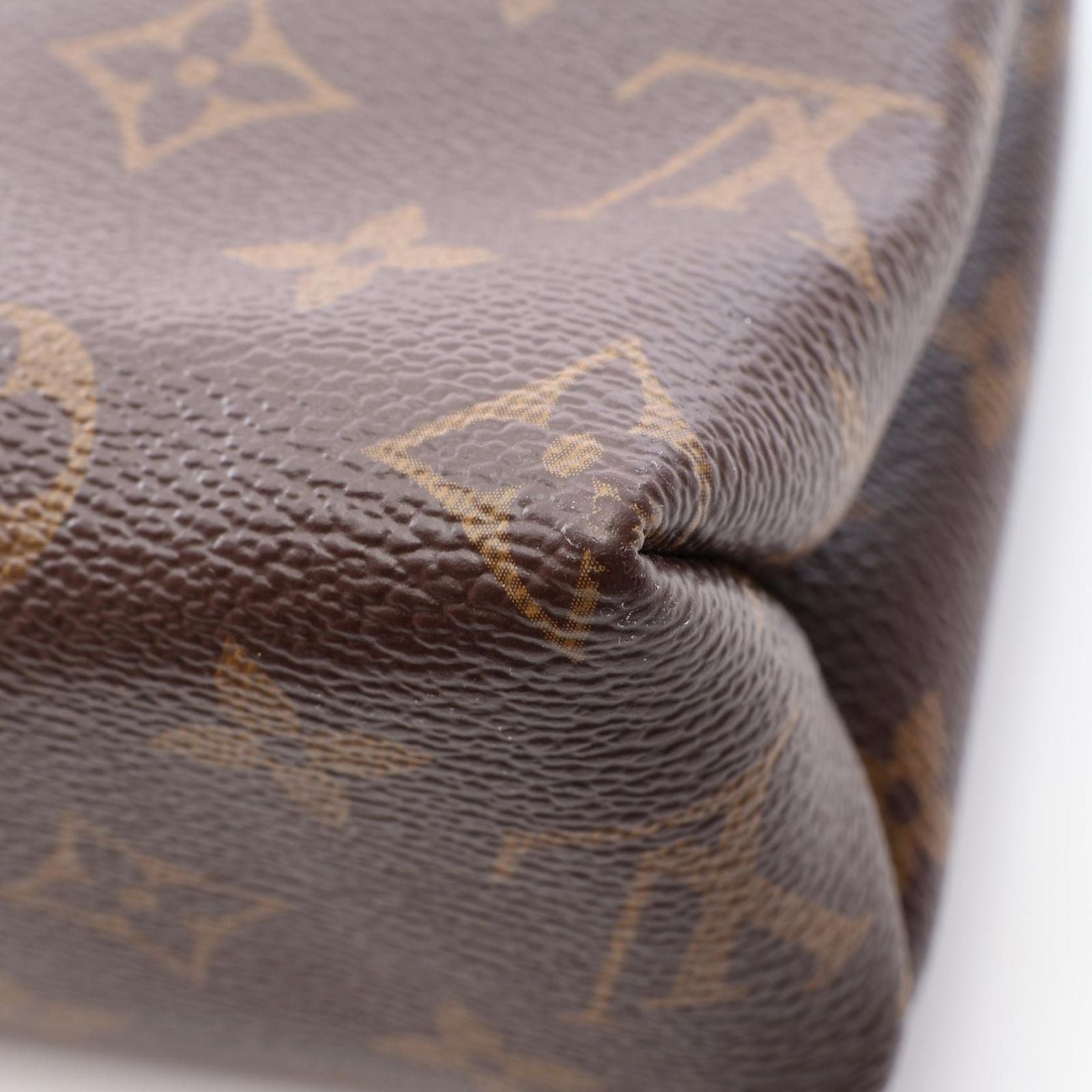 Louis Vuitton Shoulder Bag Saint Placide Noir Canvas Leather — view 9