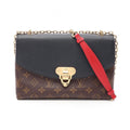 Louis Vuitton Shoulder Bag Saint Placide Noir Canvas Leather