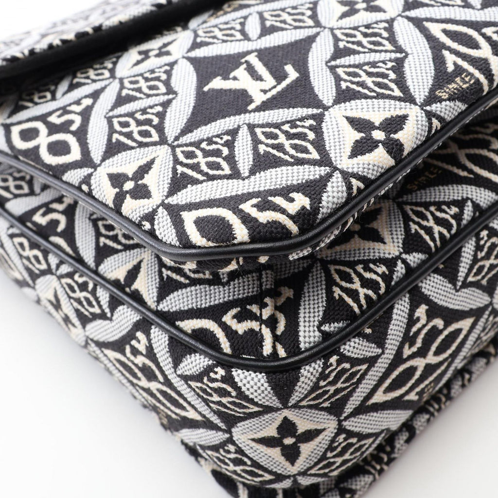 Louis Vuitton Handbag Pochette Metis MM Since 2-Way Noir Canvas Leather — view 7