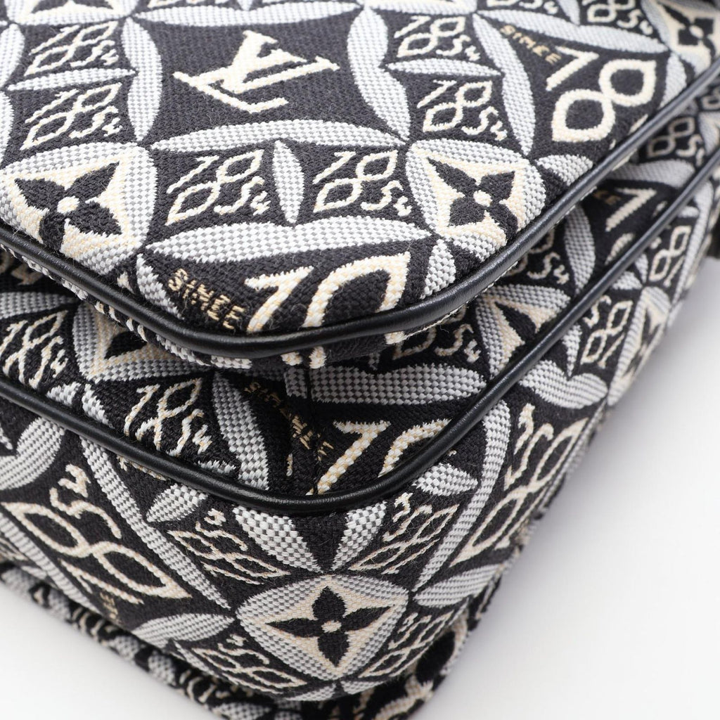 Louis Vuitton Handbag Pochette Metis MM Since 2-Way Noir Canvas Leather — view 6