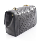 Chanel Shoulder Bag Quilted Diana Flap Black Lambskin Chain — view 2