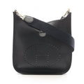Hermes Shoulder Bag Evelyne 1 GM Black Leather