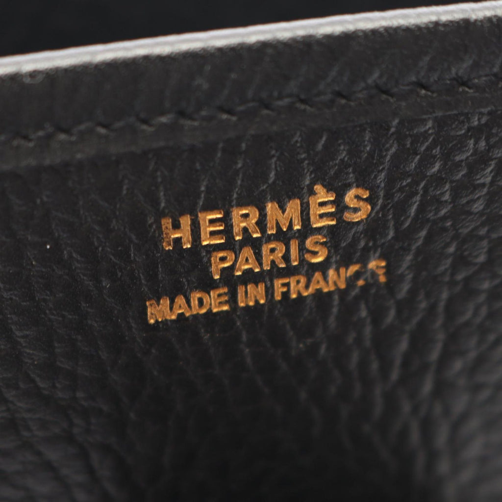 Hermes Shoulder Bag Evelyne 1 GM Black Leather — view 4