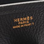 Hermes Shoulder Bag Evelyne 1 GM Black Leather — view 4