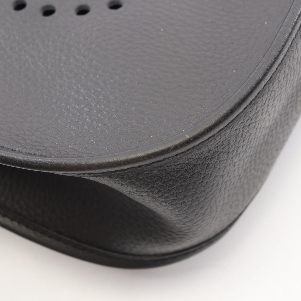 Hermes Shoulder Bag Evelyne 1 GM Black Leather — view 6