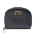 Dior Coin Case 30 Montaigne Black Leather