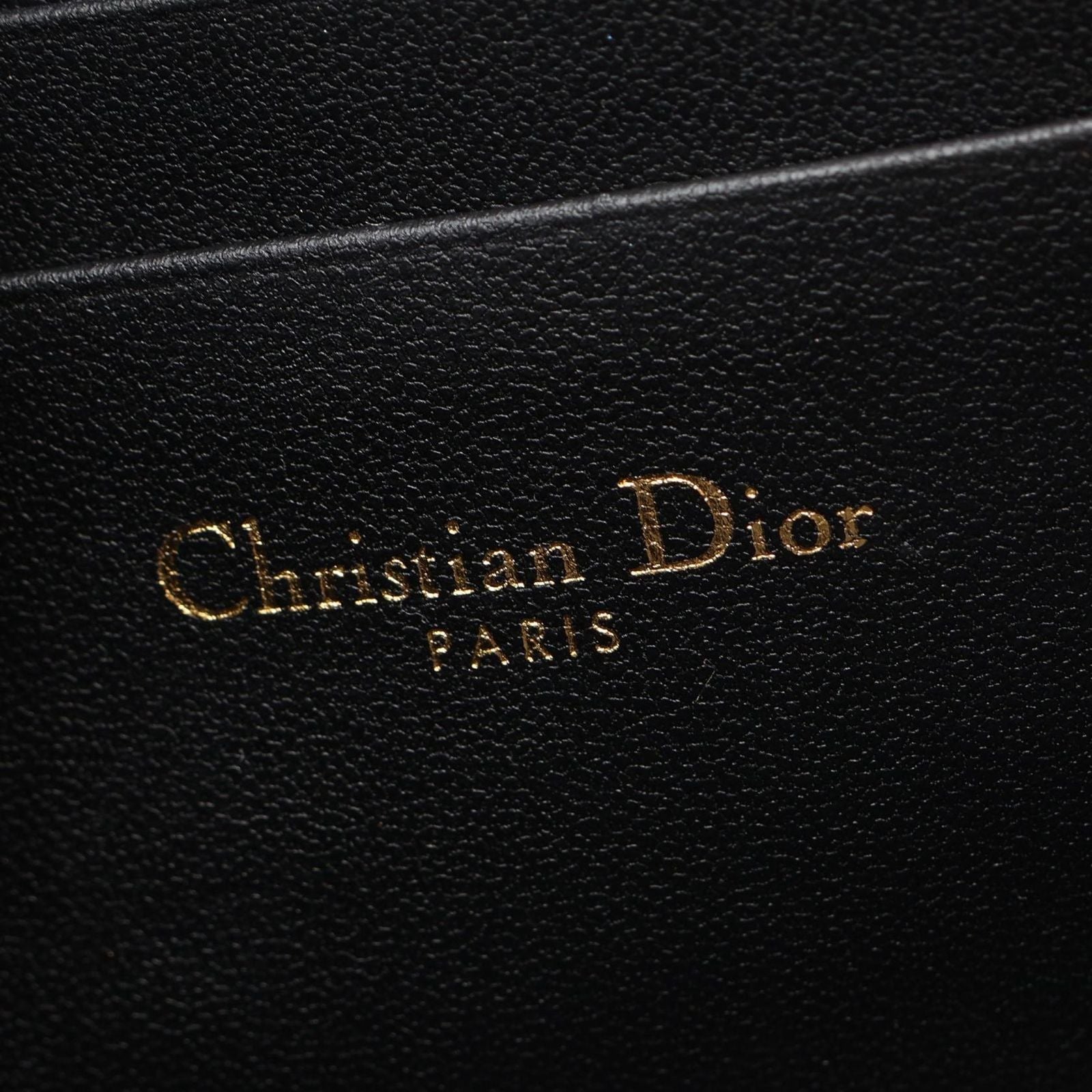 Dior Coin Case 30 Montaigne Black Leather — view 4