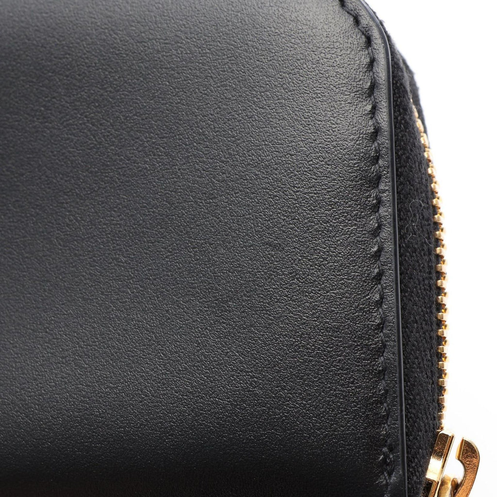 Dior Coin Case 30 Montaigne Black Leather — view 5