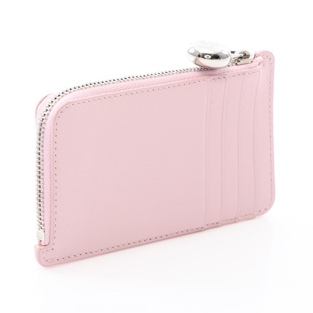 Loewe Coin Case Pebble Card Holder Light Pink Leather — view 2