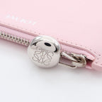 Loewe Coin Case Pebble Card Holder Light Pink Leather — view 7