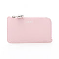 Loewe Coin Case Pebble Card Holder Light Pink Leather
