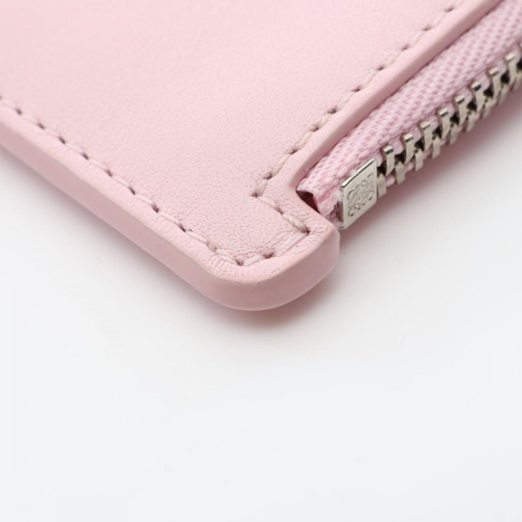 Loewe Coin Case Pebble Card Holder Light Pink Leather — view 6