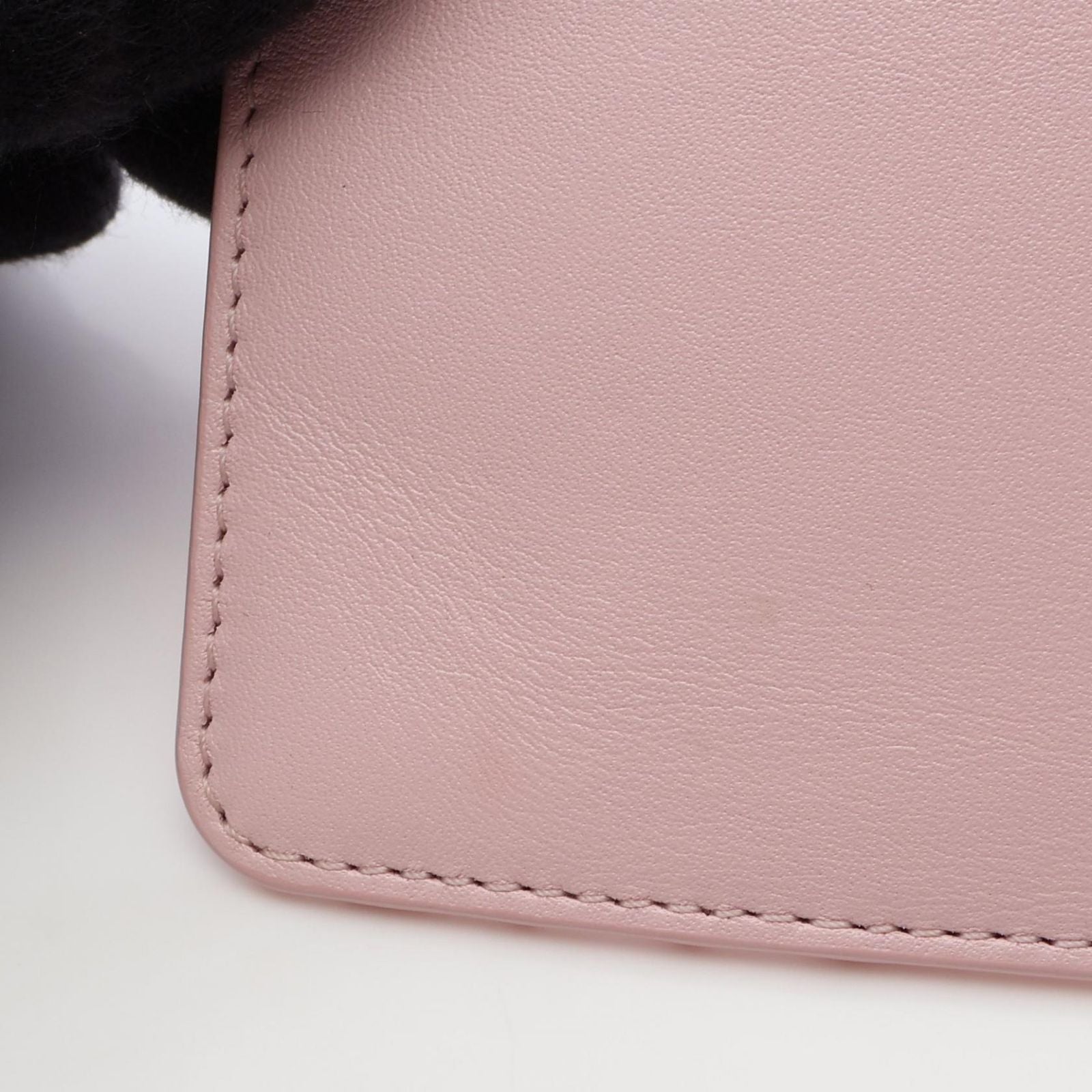 Loewe Coin Case Pebble Card Holder Light Pink Leather — view 5