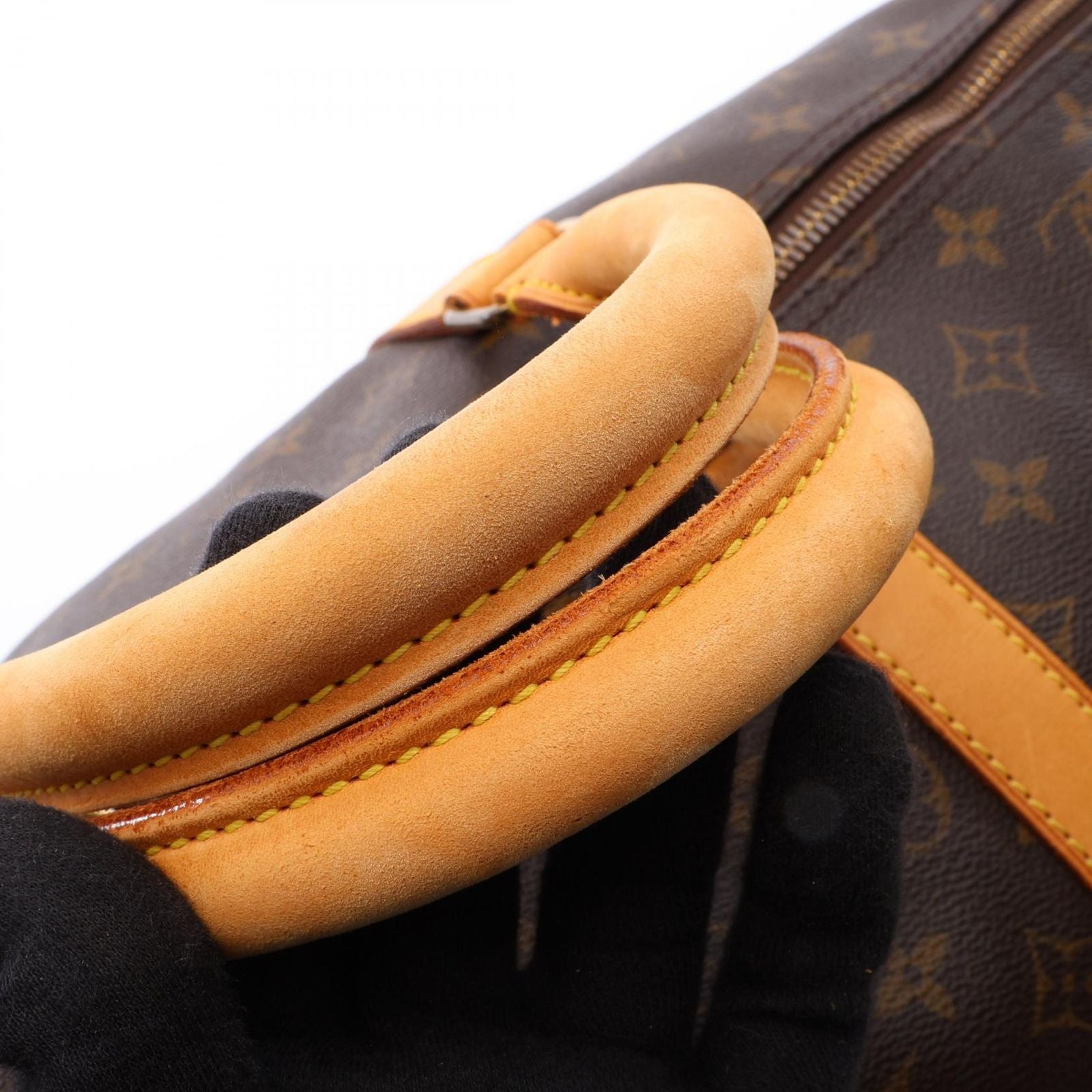 Louis Vuitton Boston Bag Keepall Bandouliere 55 2-Way Canvas Leather — view 8