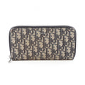 Dior Round Wallet Oblique Navy Canvas