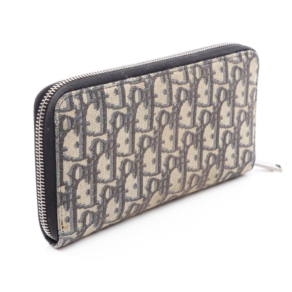 Dior Round Wallet Oblique Navy Canvas — view 2