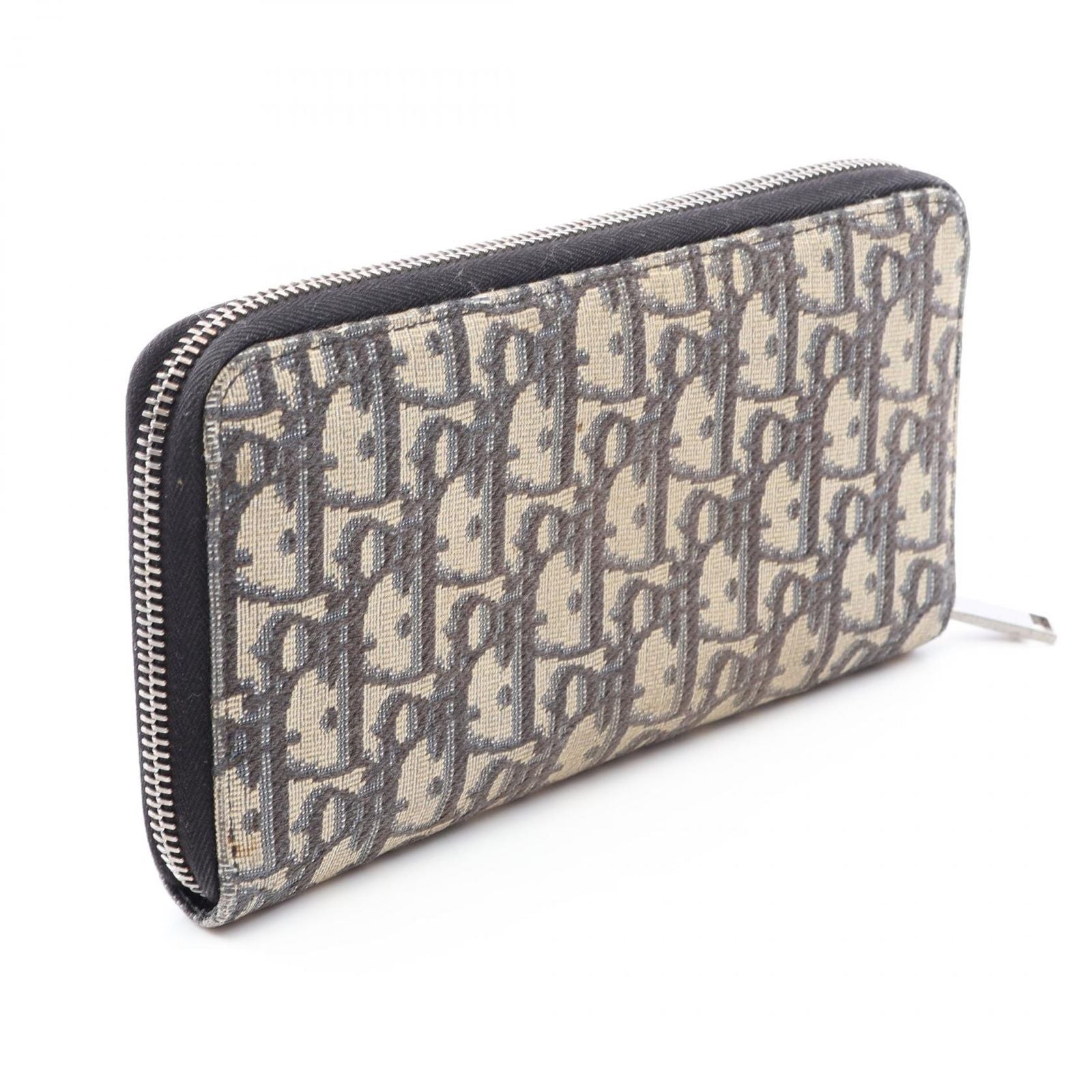 Dior Round Wallet Oblique Navy Canvas — view 2