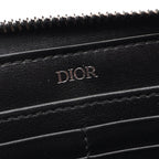Dior Round Wallet Oblique Navy Canvas — view 4