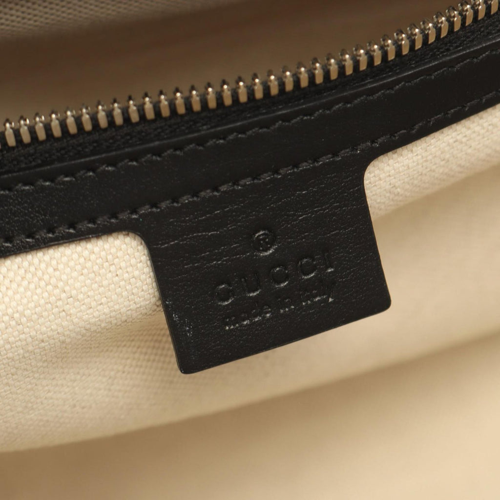 Gucci Tote GG Embossed Black Leather — view 4