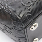 Gucci Tote GG Embossed Black Leather — view 5