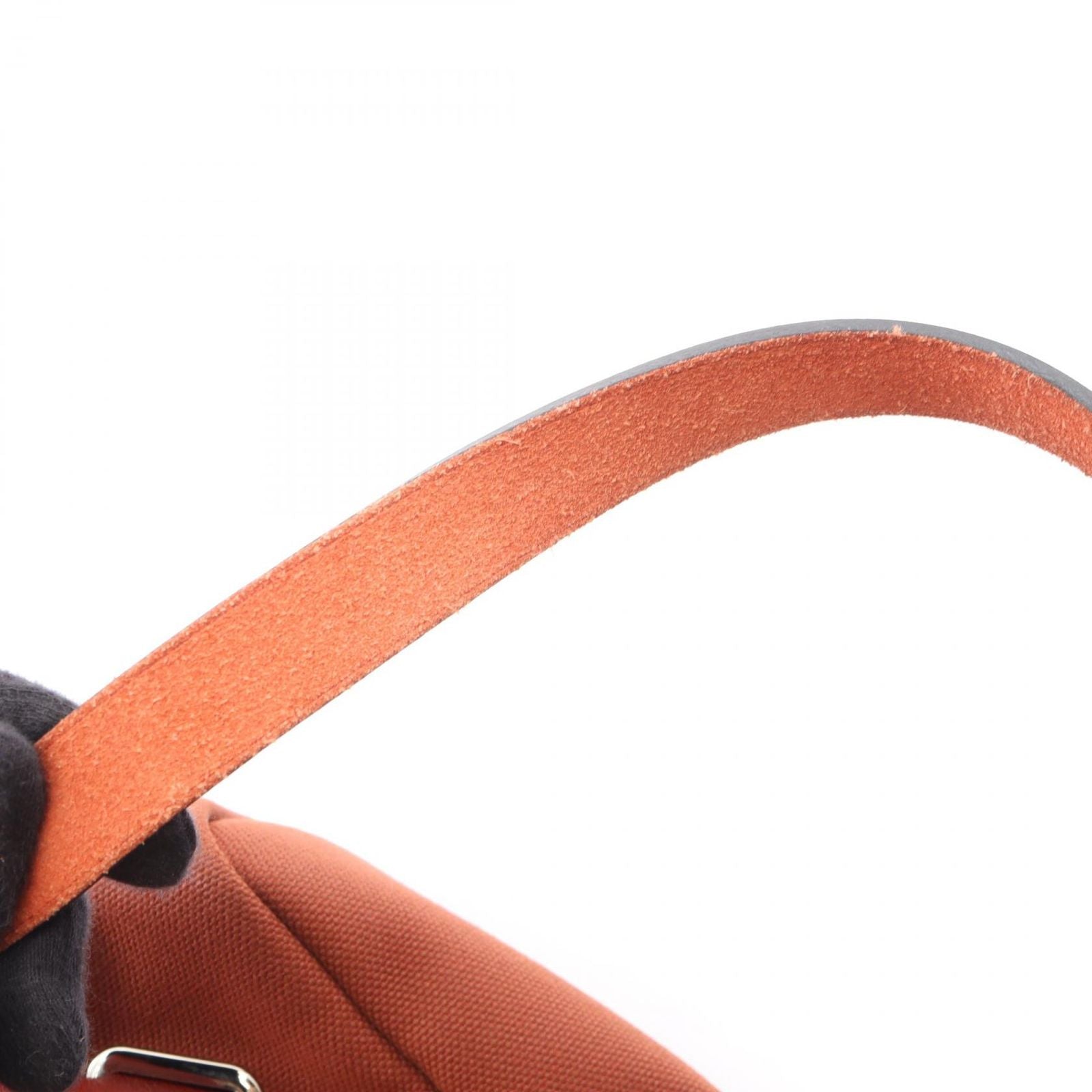 Hermes Backpack Herbag Zip a Dos PM Letourne Brown Canvas Leather — view 9