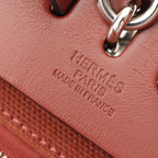 Hermes Backpack Herbag Zip a Dos PM Letourne Brown Canvas Leather — view 4