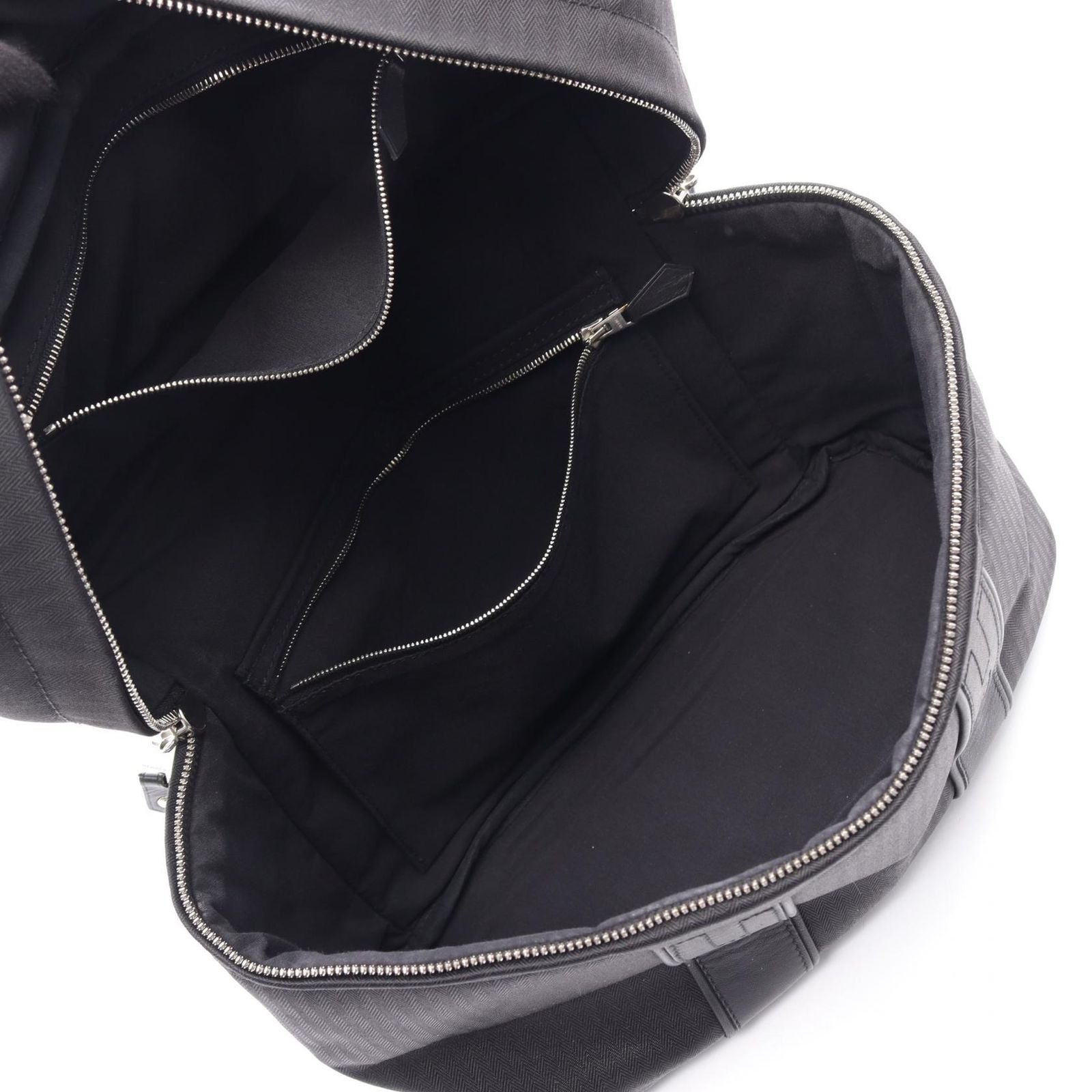 Hermes Handbag Acapulco Black Nylon Leather Vanity — view 3