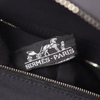 Hermes Handbag Acapulco Black Nylon Leather Vanity — view 4