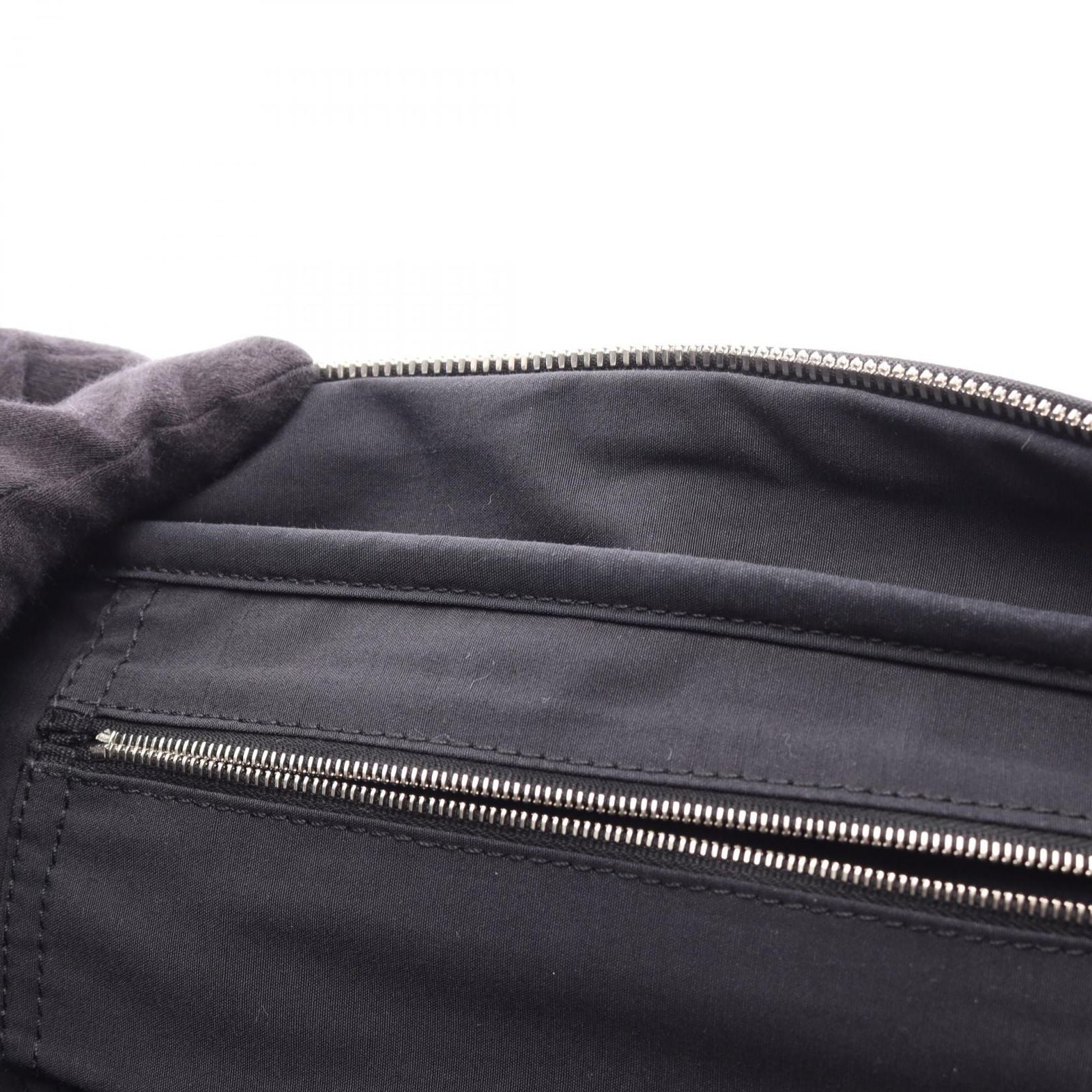 Hermes Handbag Acapulco Black Nylon Leather Vanity — view 5