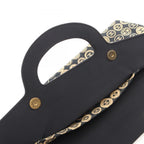 Chanel Handbag CC Logo Black Beige Leather — view 6