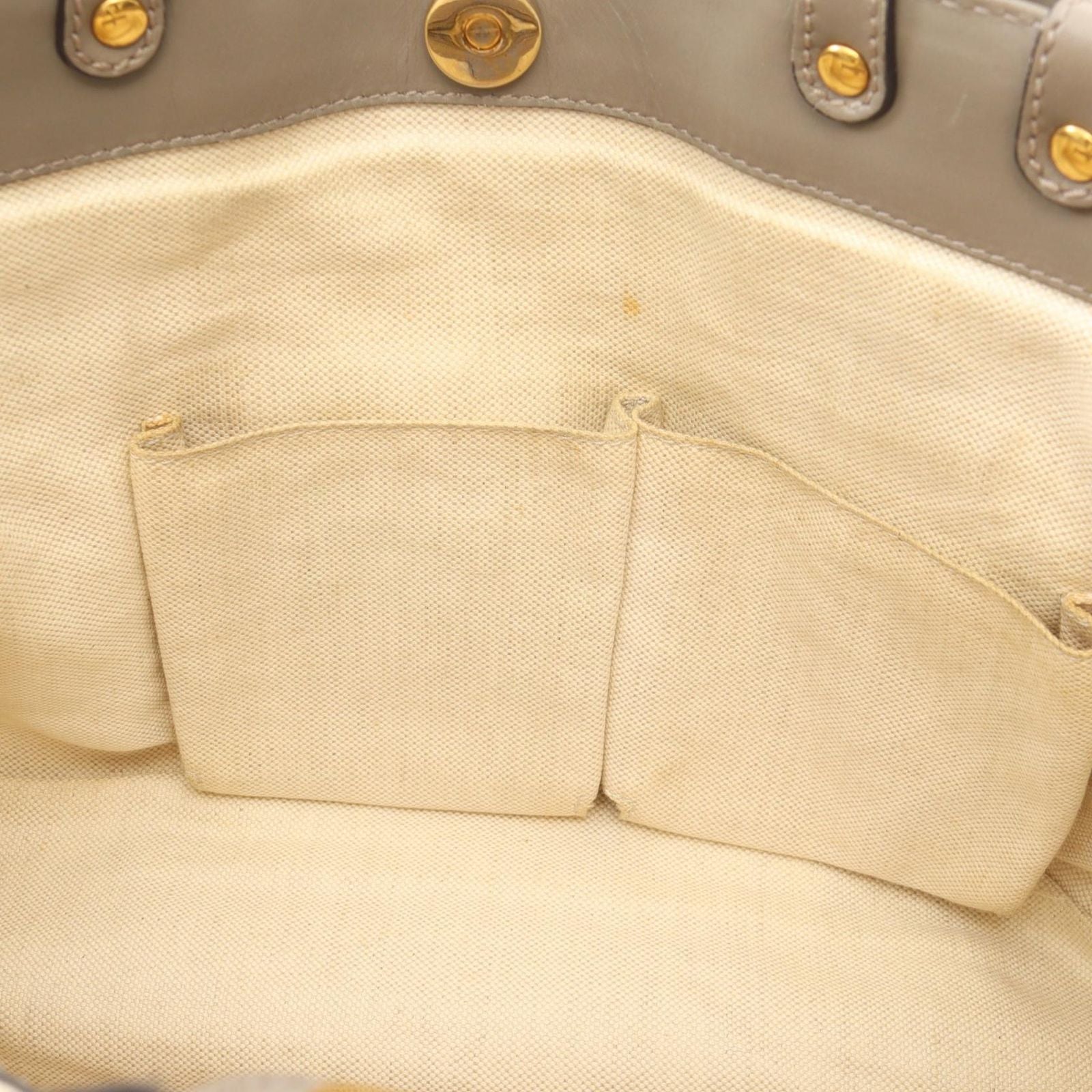 Gucci Tote Scarlet GG Canvas Beige Gray — view 5