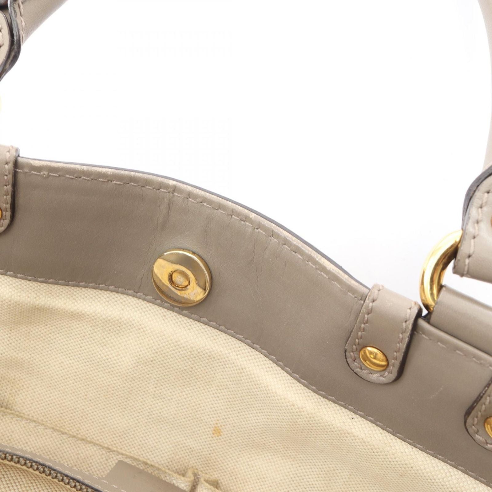 Gucci Tote Scarlet GG Canvas Beige Gray — view 9