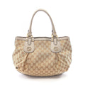 Gucci Tote Scarlet GG Canvas Beige Gray