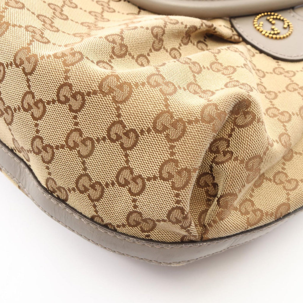 Gucci Tote Scarlet GG Canvas Beige Gray — view 6