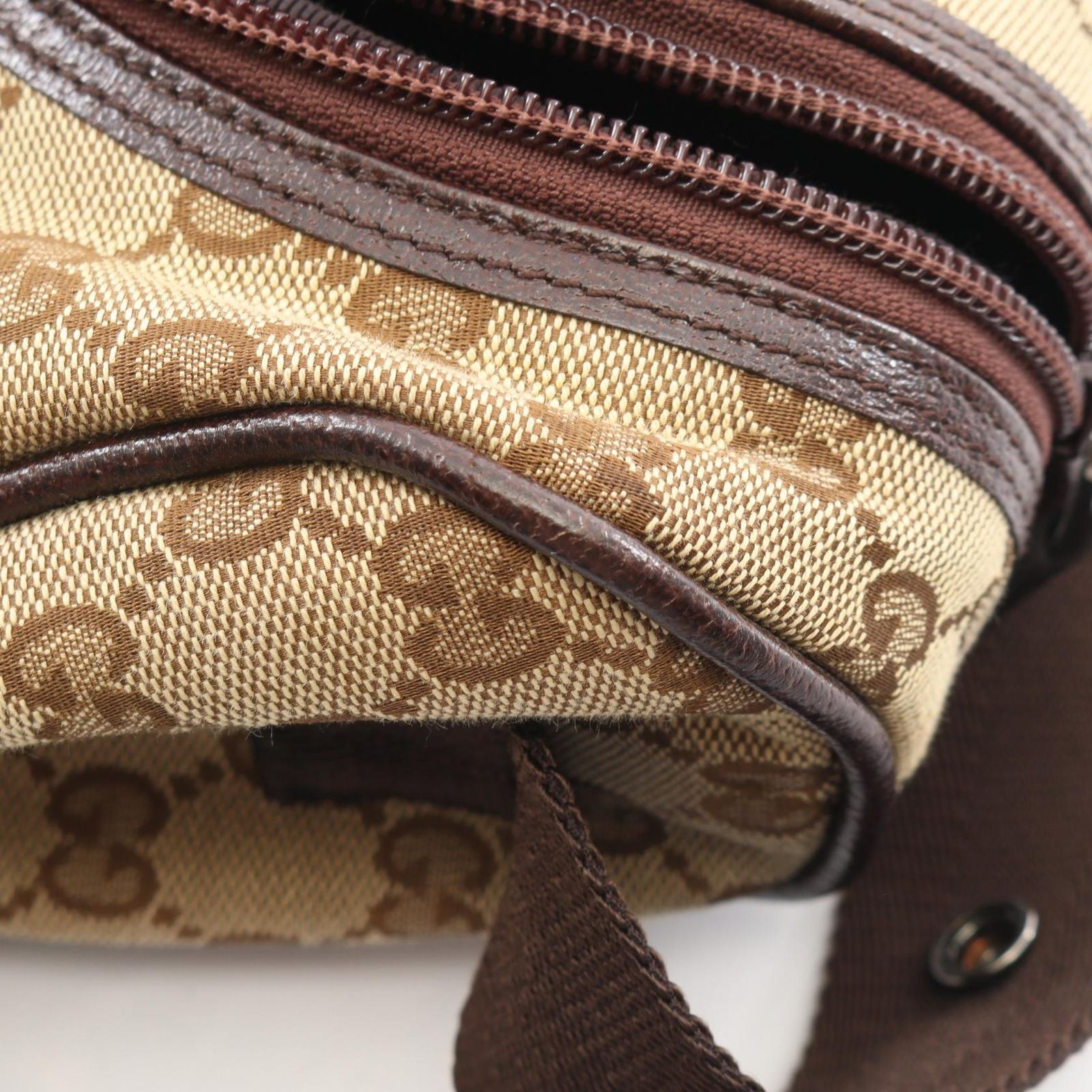 Gucci Shoulder Bag GG Canvas Beige Brown Mother's — view 6