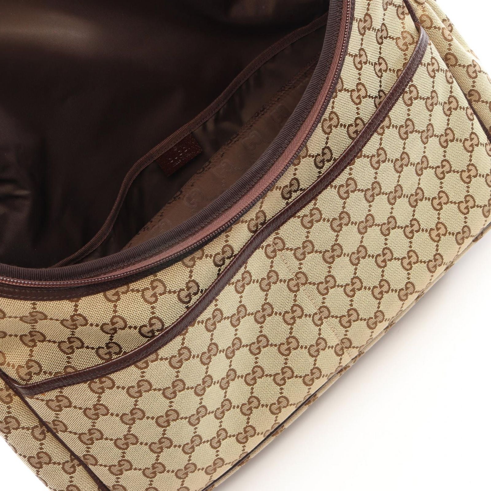 Gucci Shoulder Bag GG Canvas Beige Brown Mother's — view 7