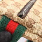 Gucci Waist Bag GG Canvas Beige Dark Brown Sherry Line — view 9