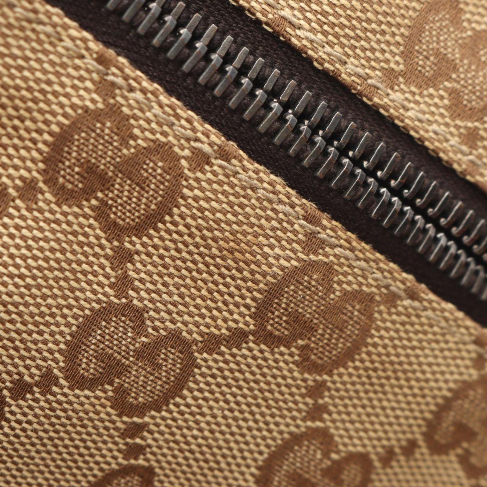 Gucci Waist Bag GG Canvas Beige Dark Brown Sherry Line — view 7