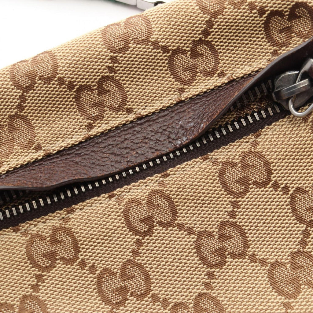 Gucci Waist Bag GG Canvas Beige Dark Brown Sherry Line — view 6