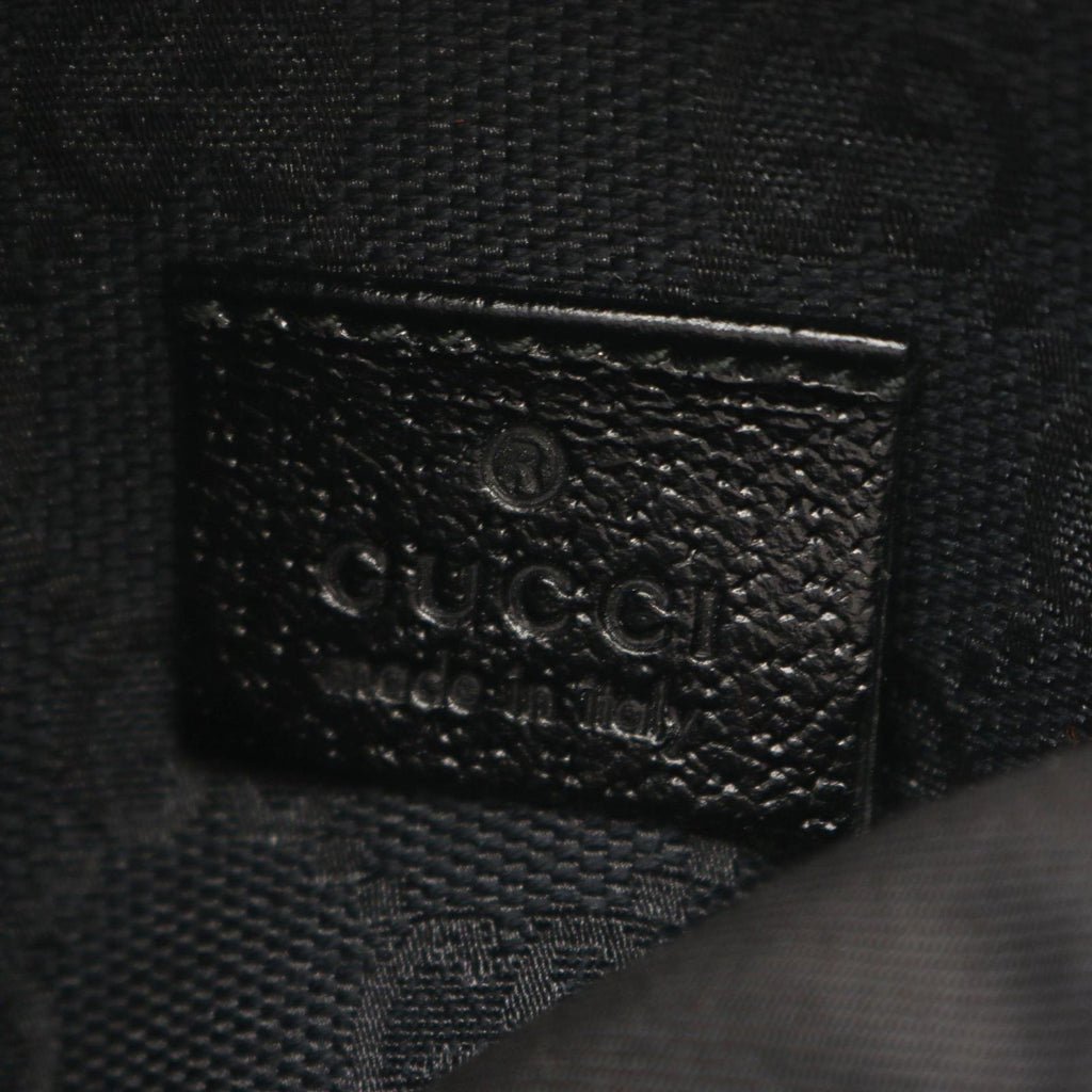 Gucci Waist Bag GG Canvas Black Red Green Sherry Line — view 4